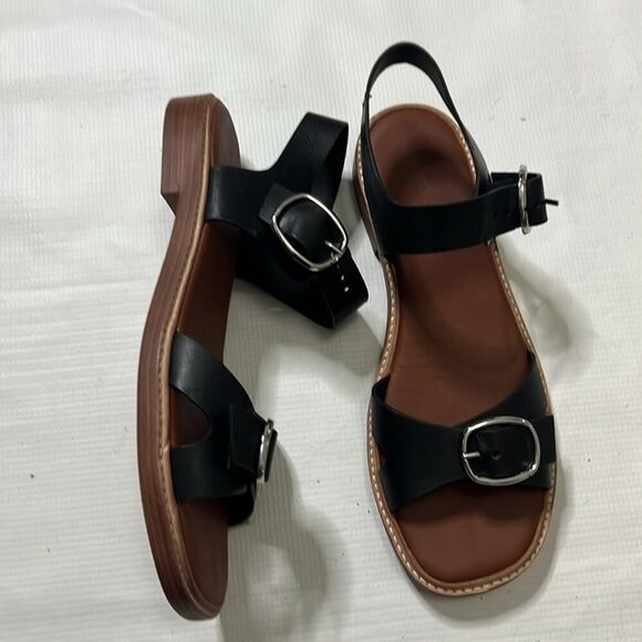 EVERLANE NWOT THE TWIN BUCKLE SANDALS SIZE 10 - Picture 2 of 7